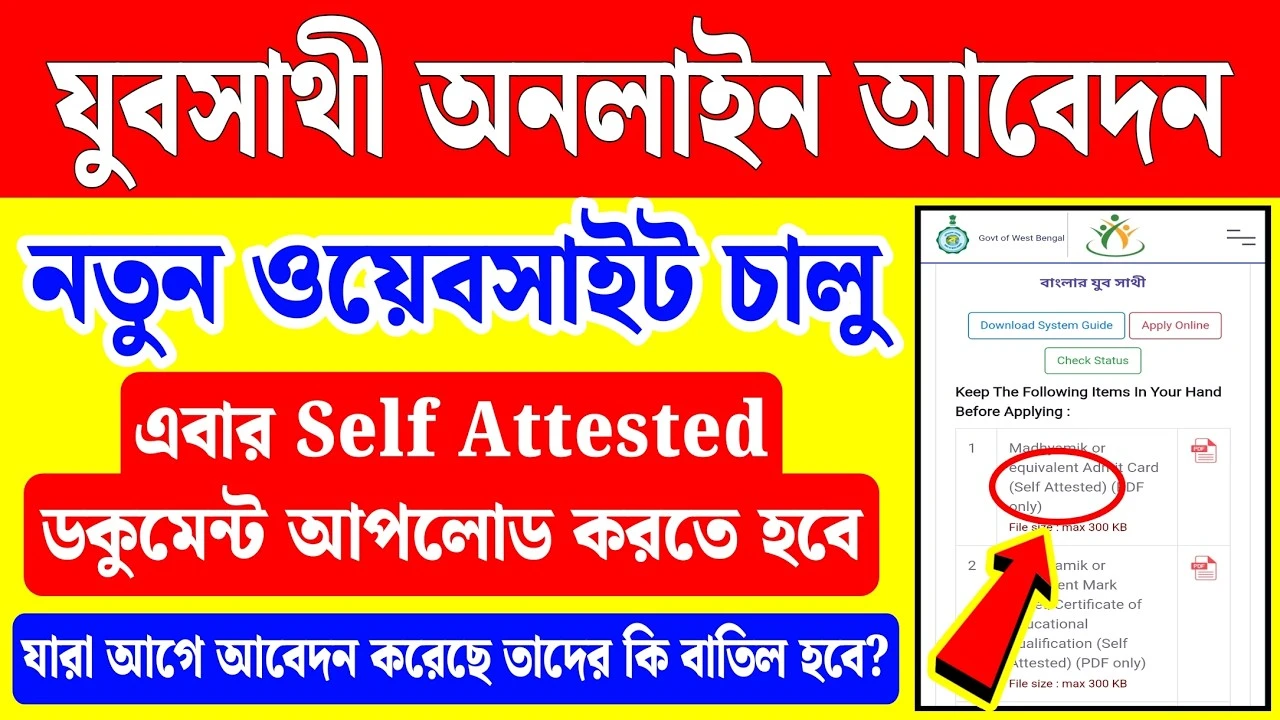 Yuva Sathi Scheme Online Apply 2026 | West Bengal Yuva Sathi Online Registration সম্পূর্ণ গাইড